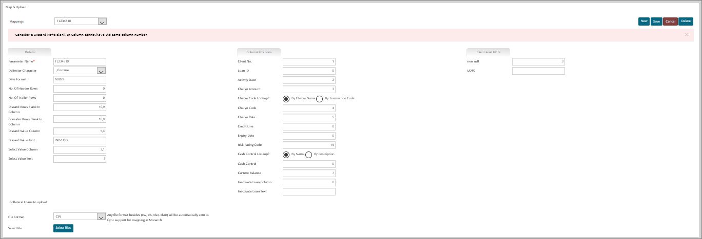 Validation - Column number already exists